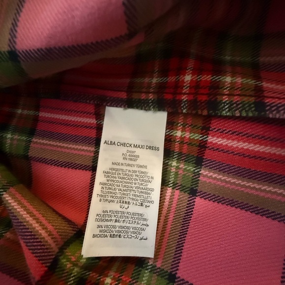 Boden Multicolor Plaid Long Sleeve Dress - Picture 7 of 7